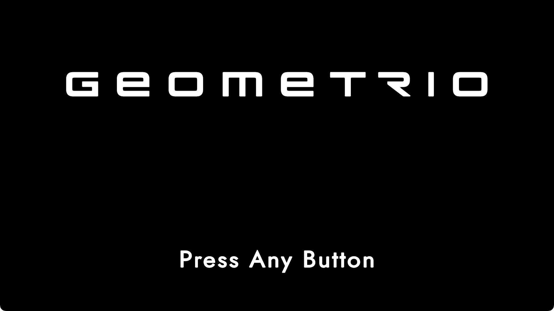 2Dシューティングゲームのタイトル画面です。